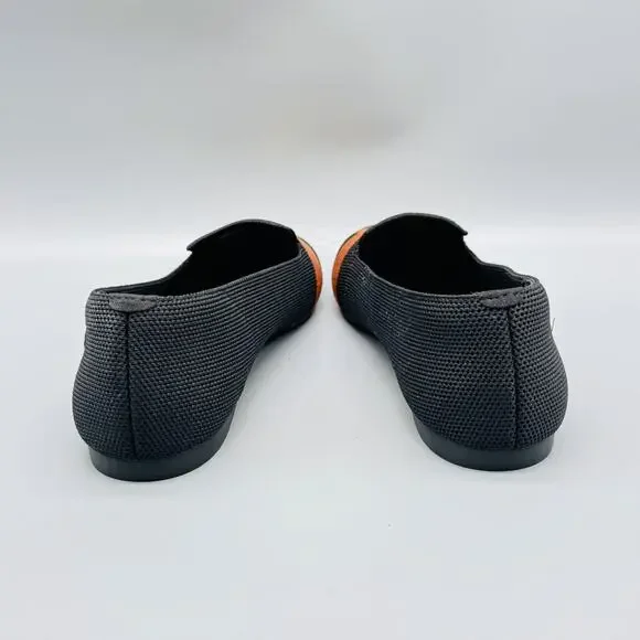 VIVAIA Shoes Womens 7 Black Knit Loafers Slip On Cat Flats Lightweight Comfort - Picture 6 of 11